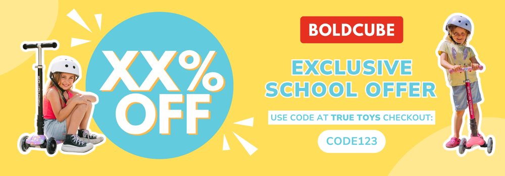 BOLDCUBE school partnership email banner, version 1