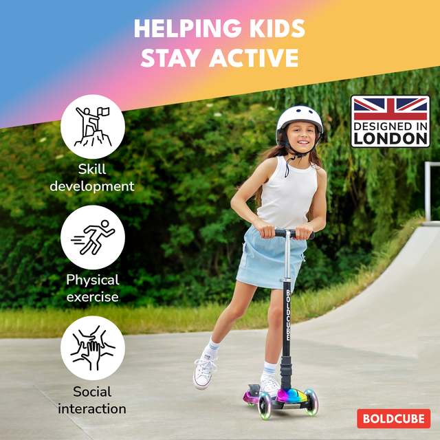 BOLDCUBE Big 3 Wheel, dark-night: helping kids stay active