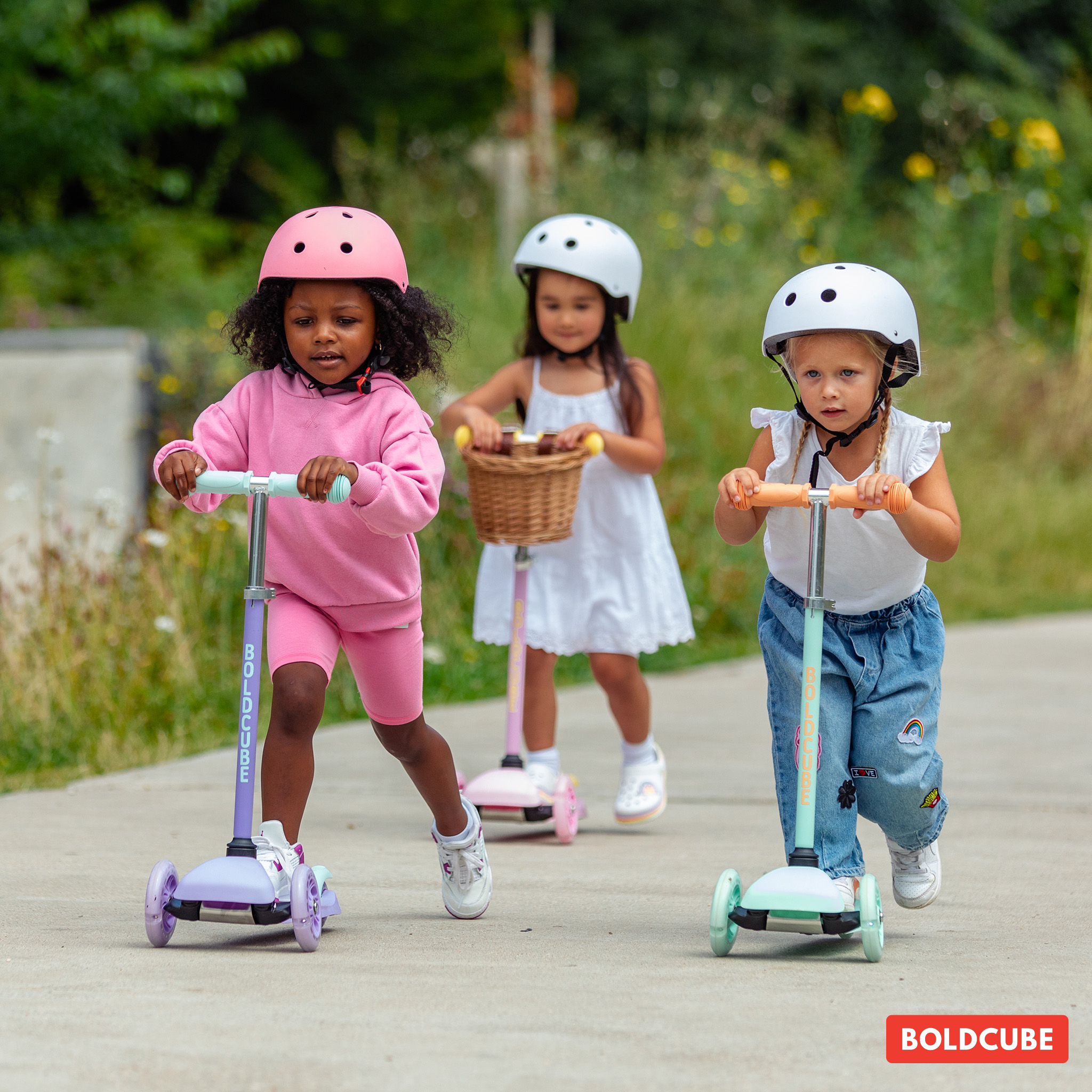 BOLDCUBE Teeny scooter, pink colorway