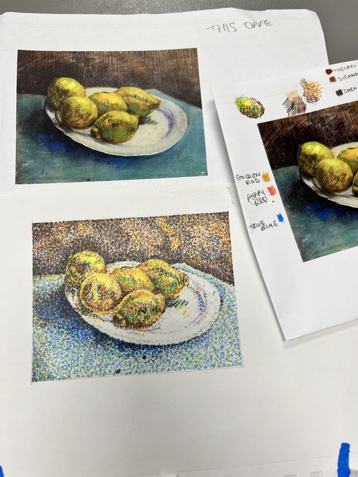 Study using color theory
