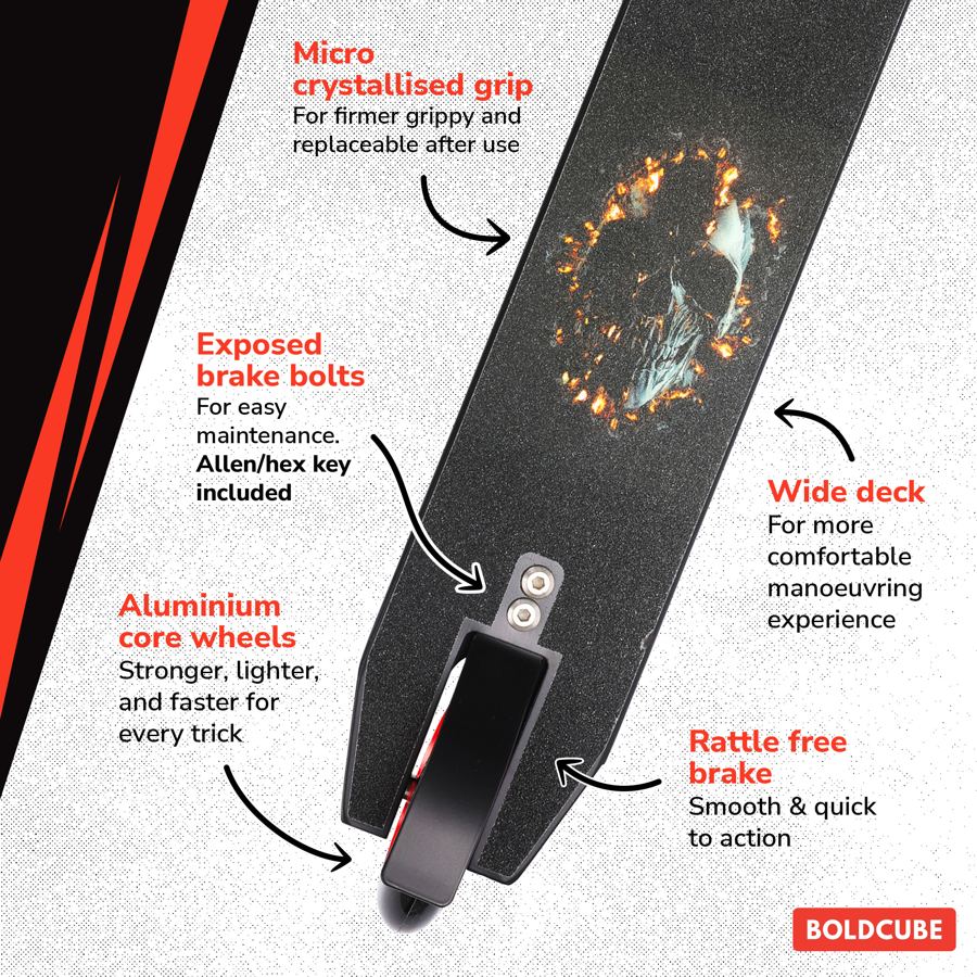 BOLDCUBE infographic, black colorway
