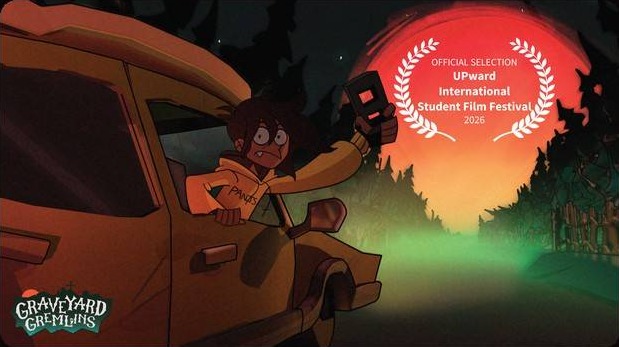 Graveyard Gremlins senior thesis film still: UPward International Student Film Festival official selection