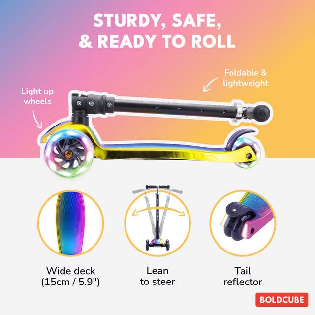 BOLDCUBE Big 3 Wheel, dark-night: sturdy, safe, and ready to roll