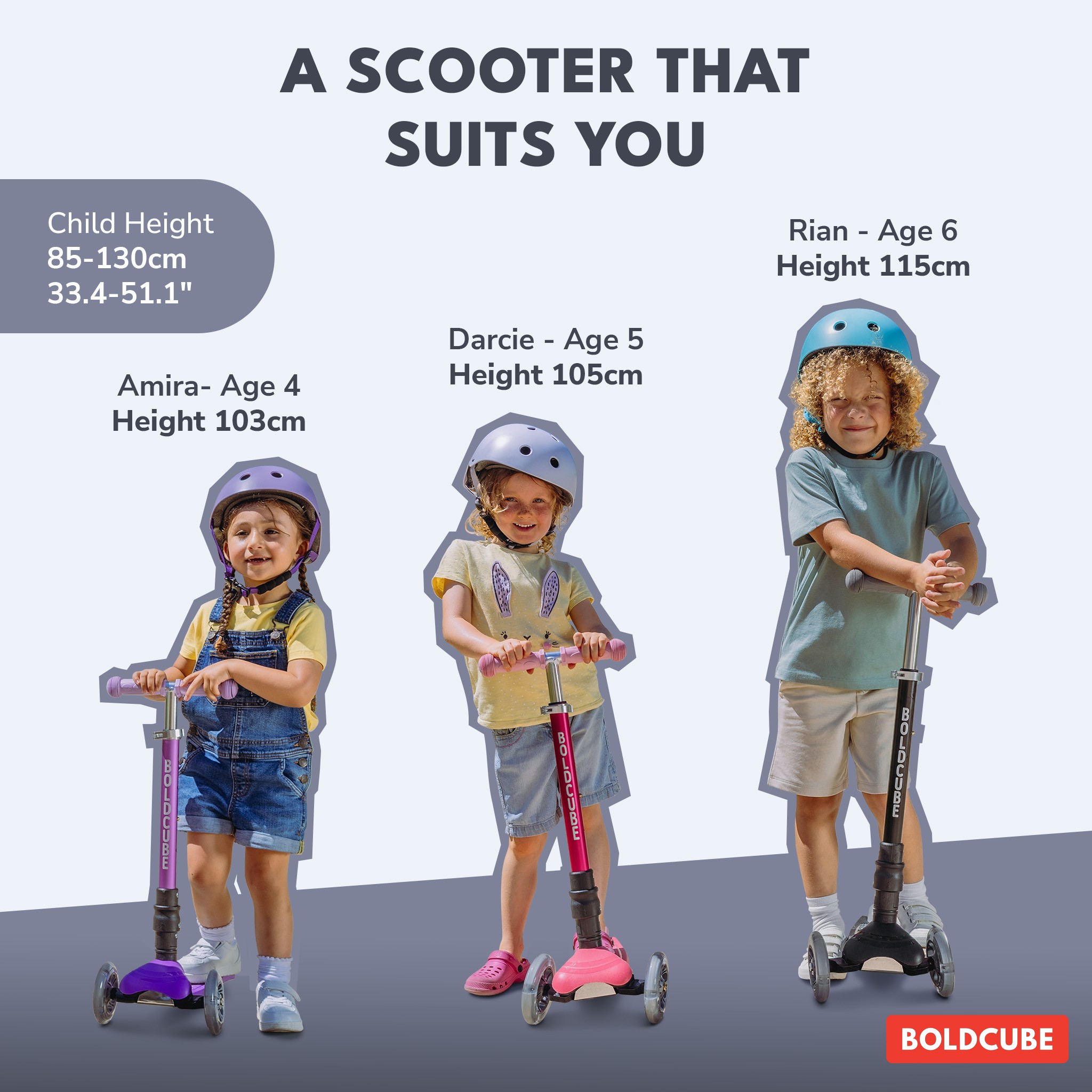 BOLDCUBE Teeny Fold, black: a scooter that suits you