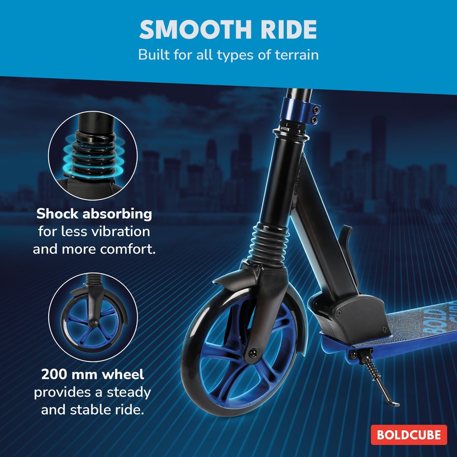 BOLDCUBE Big 2 Wheel, deep blue: smooth ride