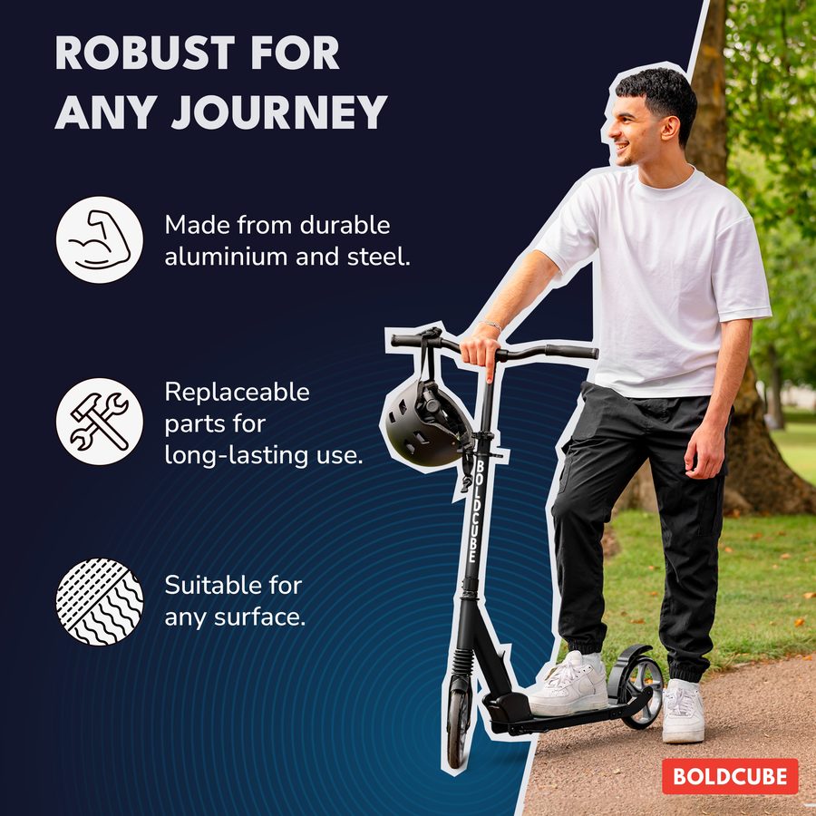 BOLDCUBE Big 2 Wheel, deep blue: robust for any journey