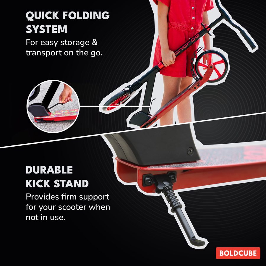 BOLDCUBE Big 2 Wheel, charcoal: quick folding system
