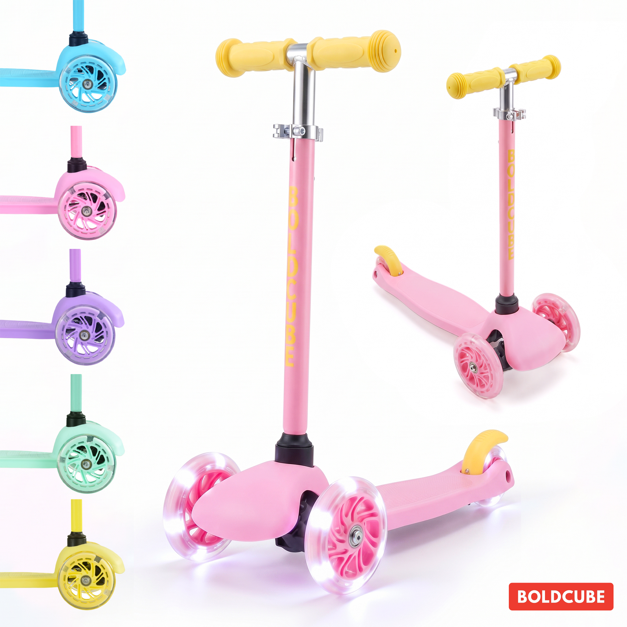 BOLDCUBE Teeny scooter, pink colorway