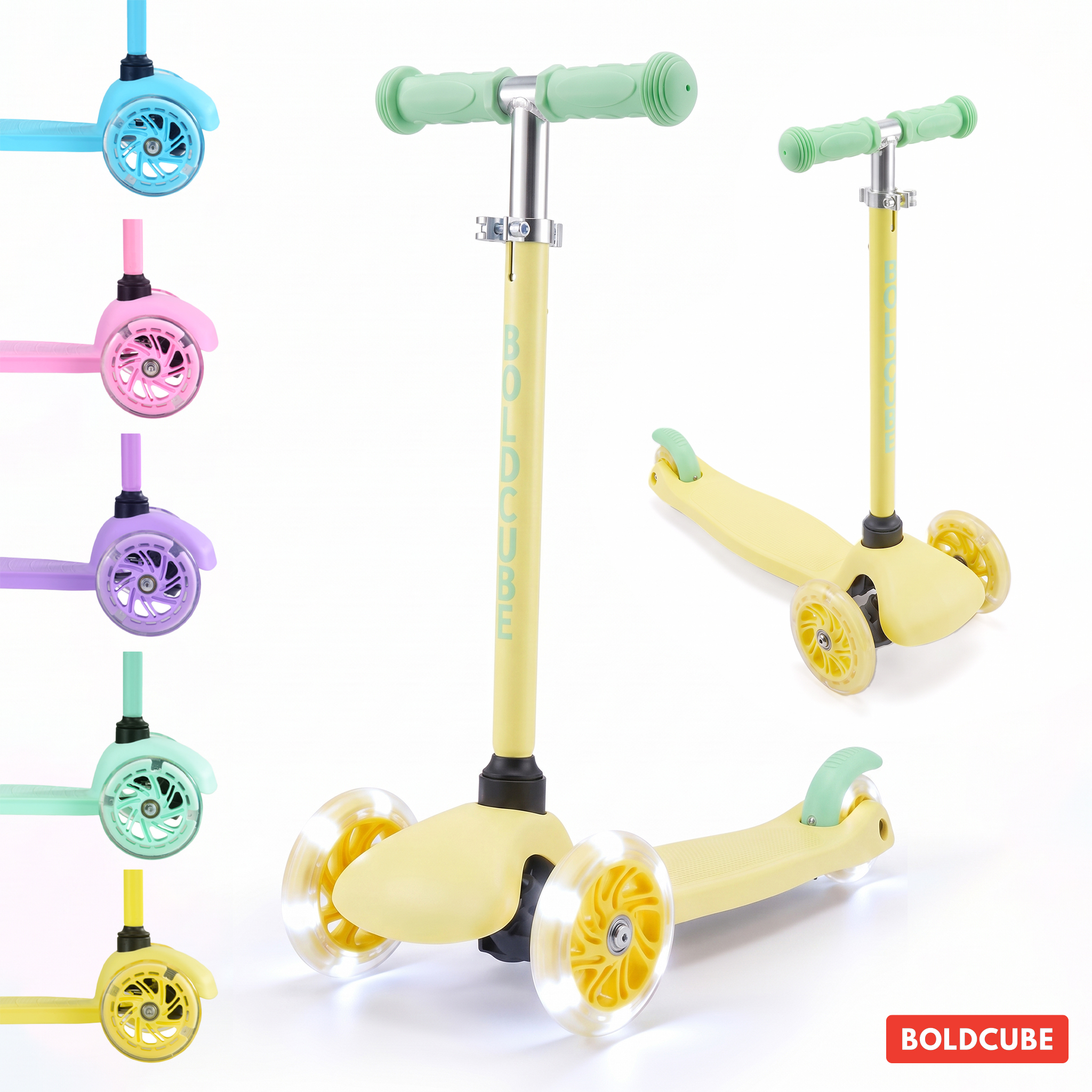 BOLDCUBE Teeny scooter, yellow colorway
